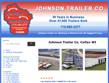 Tablet Screenshot of johnsontrailerco.com